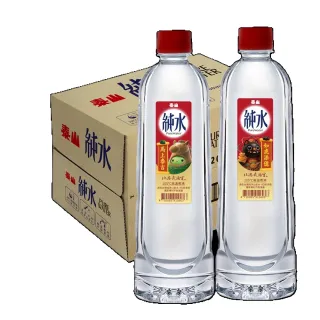 【泰山】純水600ml×24瓶/箱(武德宮限定版發財水;官方直營)