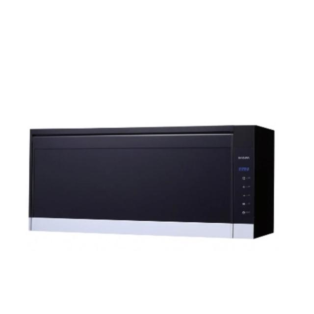 【SAKURA 櫻花】90cm懸掛式紫外線+臭氧烘碗機黑色烤漆 Q-7583XL 含基本安裝