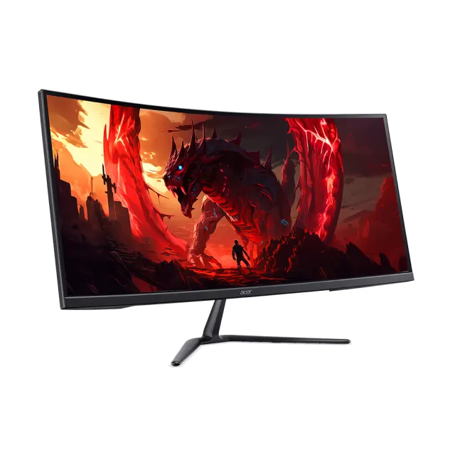 【Acer 宏碁】ED340CUR J0 34型 2K 21:9 120Hz曲面電競螢幕(HDMI/DP/內建喇叭/HDR10/1ms/VA)