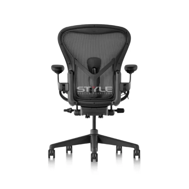 【Herman Miller】Aeron 全功能 - 石墨黑｜C SIZE｜世代家具｜原廠授權代理商(人體工學椅/電腦椅/辦公椅)