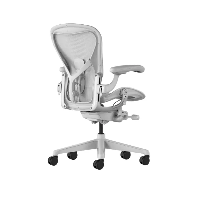 【Herman Miller】Aeron 全功能 - 礦石白｜B SIZE｜世代家具｜原廠授權代理商(人體工學椅/電腦椅/辦公椅)
