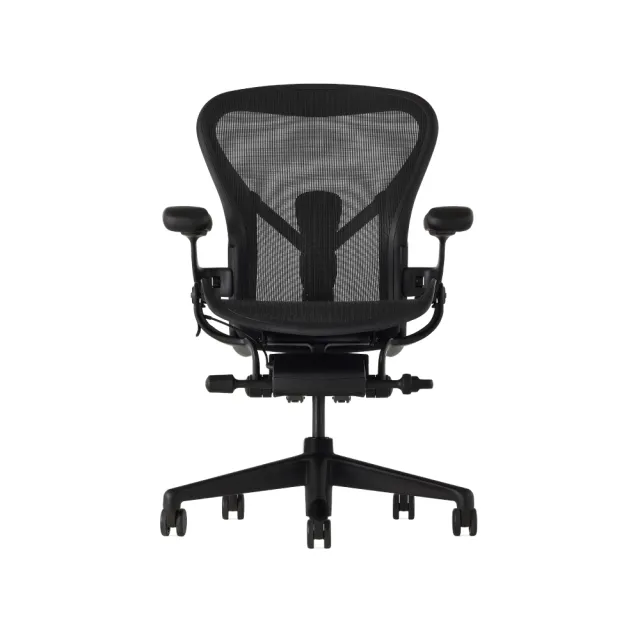 【Herman Miller】Aeron 全功能 - 尊爵黑｜C SIZE｜世代家具｜原廠授權代理商(人體工學椅/電腦椅/辦公椅)