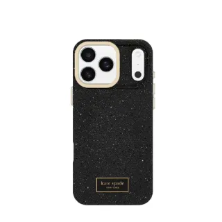 【KATE SPADE】iPhone 17系列 MagSafe  精品防摔冰晶殼 子夜黑