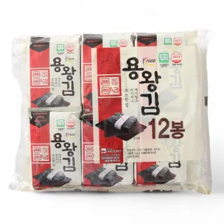【K-Seafood】韓國金版龍王海苔48g(4g*12入/袋)