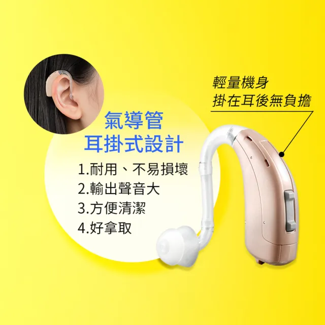 【Mimitakara 耳寶助聽器】數位8頻耳掛式助聽器 B1(中、重度聽損適用、助聽器/輔聽器/集音器/聽力受損)