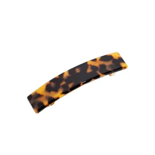 【L. ERICKSON】經典長方形髮夾（琥珀色）