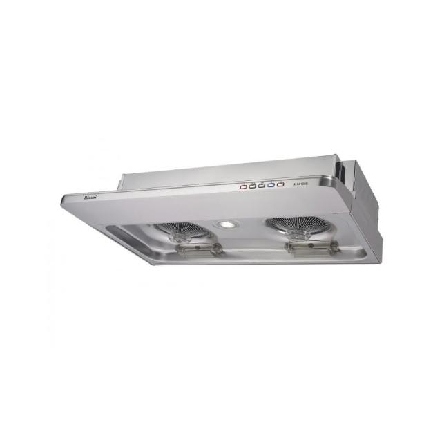 Rinnai 林內 RH-8126E 隱藏式抽油煙機，精選不鏽鋼材質打造，電子式按鍵操作簡便，具備2段風量調整，完美吸除廚房油煙。機體尺寸791×185×510 mm，適用110V/60Hz電壓，標準安裝設計，保固1年，BSMI許可字號R51114。高效排煙，維持廚房清新環境，提升烹飪體驗。