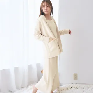 【aimerfeel】繩絨針織家居服三件套組-米黃色(810468-VE)