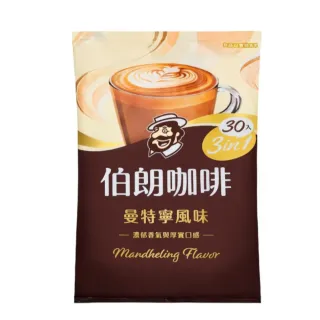 【伯朗咖啡】重焙三合一曼特寧風味-30入/袋