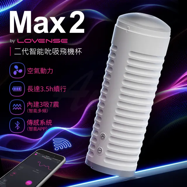 【Lovense】Max2 智能飛機杯 可遠程雙向互動 可跨國遙控