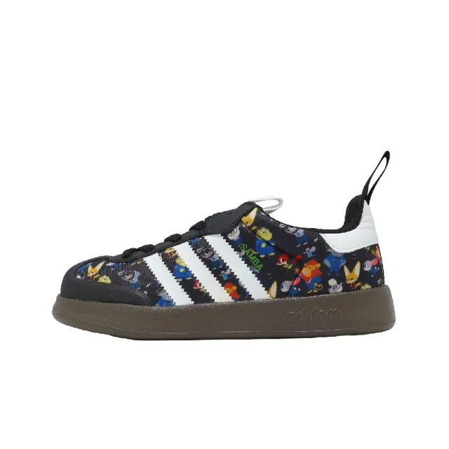 【adidas 愛迪達】休閒鞋 AdiFom Samba 360 C 中大童 小朋友 黑 彩 復古 JP8626