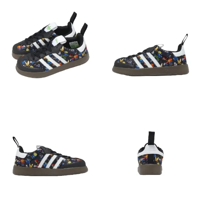 【adidas 愛迪達】休閒鞋 AdiFom Samba 360 C 中大童 小朋友 黑 彩 復古 JP8626