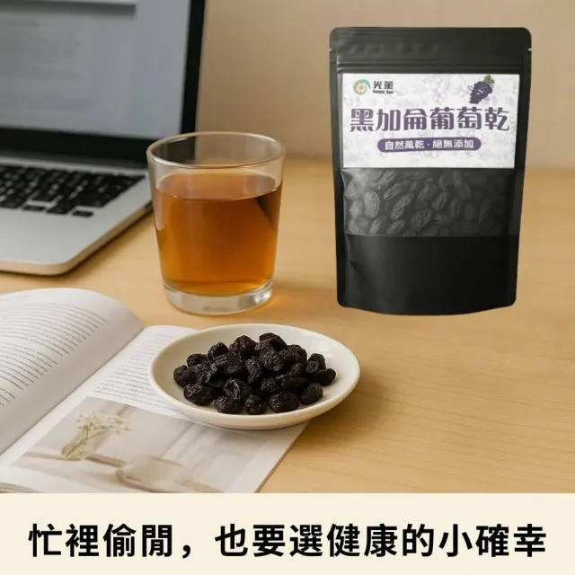 【Guang Xun 光薰】新疆無籽黑加侖葡萄乾(純天然無任何添加無籽葡萄 無糖無油健康零食零嘴兒童點心)