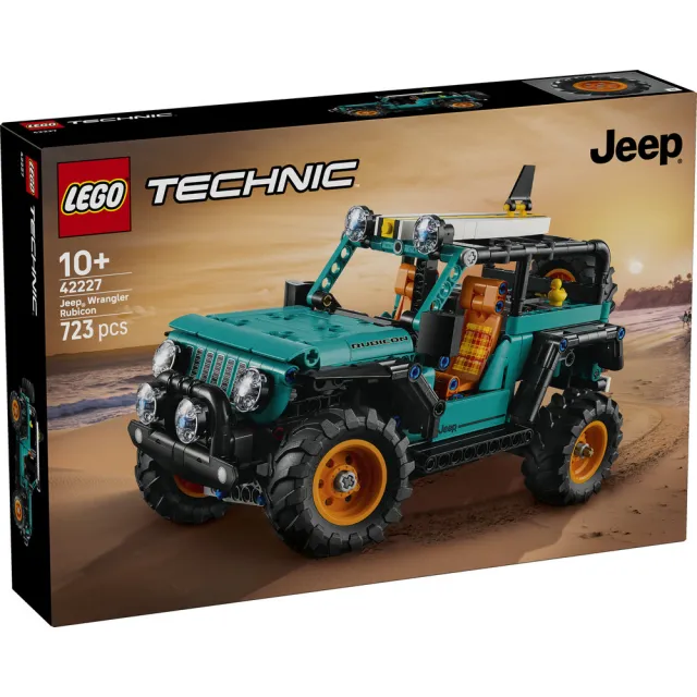 【LEGO 樂高】科技系列 42227 Jeep Wrangler Rubicon 休旅車(越野SUV 居家擺設 禮物 積木)
