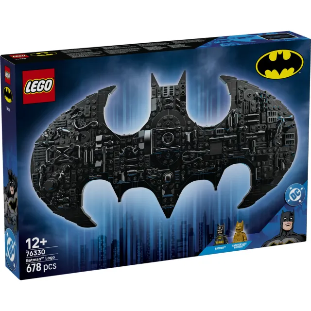 【LEGO 樂高】DC超級英雄系列 76330 蝙蝠俠 標誌(超級英雄玩具 居家擺設 玩具 積木)