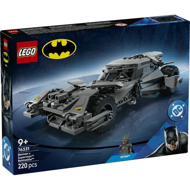 【LEGO 樂高】DC超級英雄系列 76331 《蝙蝠俠對超人》蝙蝠車 (超級英雄玩具 玩具車 玩具 積木)