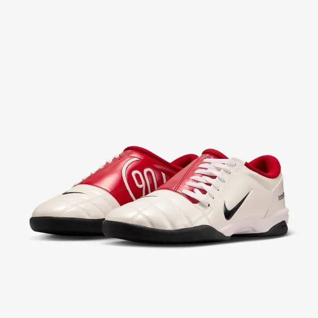 【NIKE 耐吉】TOTAL 90 男鞋 休閒鞋 運動鞋 足球風 復古 米白紅(HQ2851100)