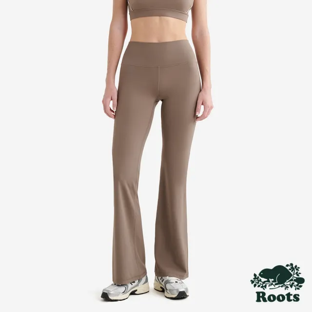 【Roots】Roots 女裝- RESTORE STRETCH FLARE 運動褲(駝棕色)