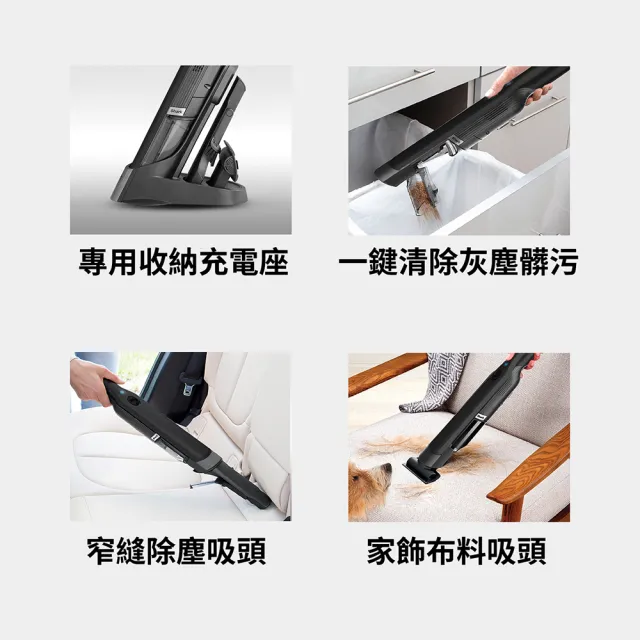 【Shark】WV210 EVOPOWER手持無線吸塵器(輕量 攜帶式 一鍵吸塵 寵物毛 車用 桌面清潔 外宿)