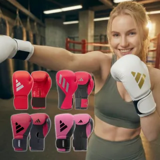 【adidas 愛迪達】女力綻放 Boxing Girl 拳擊手套（拳擊 泰拳 格鬥 搏擊 拳套 健身 有氧）
