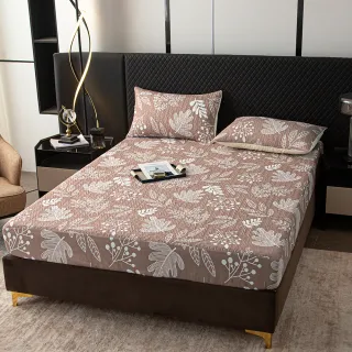 【NATURALLY JOJO】石墨烯壓花鋪棉床包(雙人/加大 均一價/床包/抗菌床包/鋪棉床包)