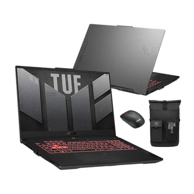 後背包/滑鼠組★【ASUS 華碩】17.3吋GeForce RTX 4050 R7 電競筆電(FA707NUR/R7-7435HS/16G/1TB/W11)
