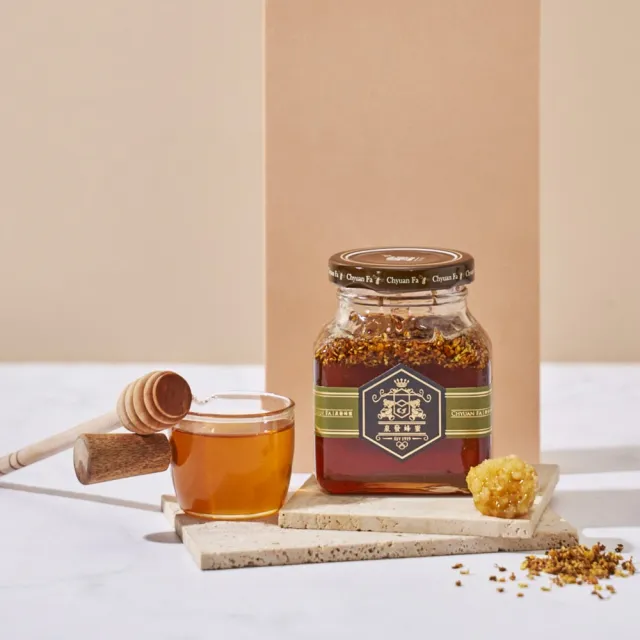 【CHYUANFA 泉發蜂蜜】花團錦簇禮盒(野花蜜250g+桂花/茉莉/肉桂/玫瑰任選250g)環保禮盒附提袋 送禮推薦