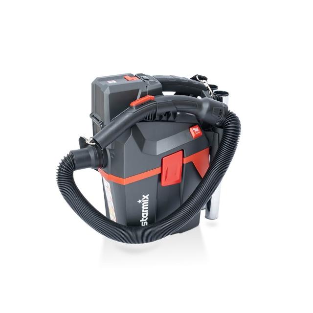 Starmix 吸特樂 SMART L 18V 無線吸塵器，專為少量粉塵環境設計，輕巧便攜，提升清潔效率。源自 1921 年百年工藝，壽命遠超業界標準。無線設計與 CAS 合作夥伴產品、電池、充電器 100% 相容，擺脫電線束縛，全方位靈活清潔。搭載專利氣冷式散熱技術鋰電池，具過度充放電保護，高效能、快充與長壽命。體積小巧不佔空間，方便手提或肩背移動，氣壓抖落功能輕鬆處理灰塵。適合日常居家或辦公室使用。