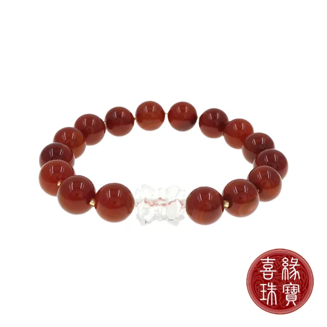 喜緣玉品】天然南紅瑪瑙並蒂花開白水晶蓮花手珠- momo購物網- 好評推薦