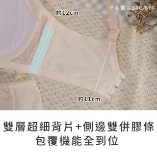 【玉如阿姨】半糖主義內衣。清新甜感集中托高 台灣製※0792春日綠 (A.B.C罩 軟鋼圈 集中 托高)