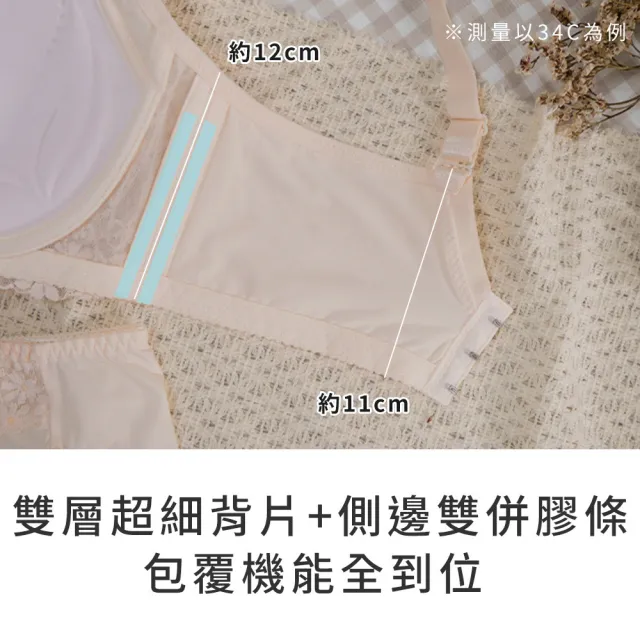 【玉如阿姨】半糖主義內衣。清新甜感集中托高 台灣製※0792春日綠 (A.B.C罩 軟鋼圈 集中 托高)