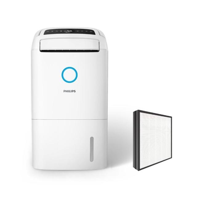 【Philips 飛利浦】14.2L抗敏清淨除濕機-雲朵白(DE5306/80)
