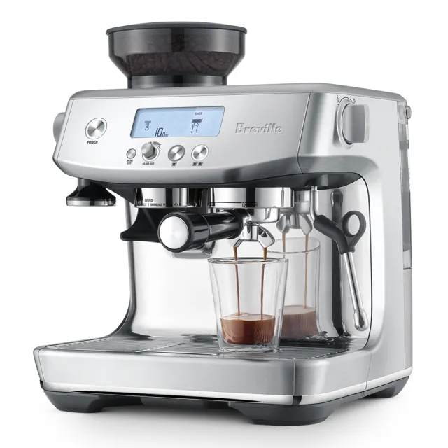 【Breville】BES878XL the Barista Pro™ 專業級複合式研磨義式咖啡機（金屬銀）(總代理公司貨)