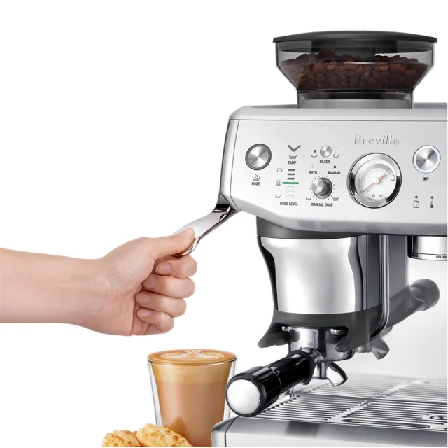 【Breville】BES876XL the Barista Express Impress咖啡機（隕石灰）(總代理公司貨)