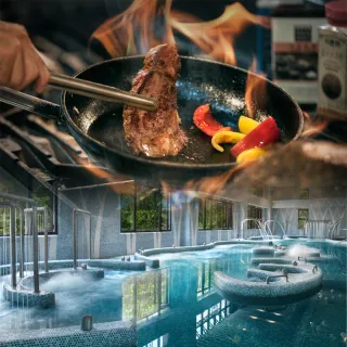 【礁溪中天溫泉渡假飯店】晚餐吃到飽+大眾溫泉水療池(假日不加價.YOUBON)