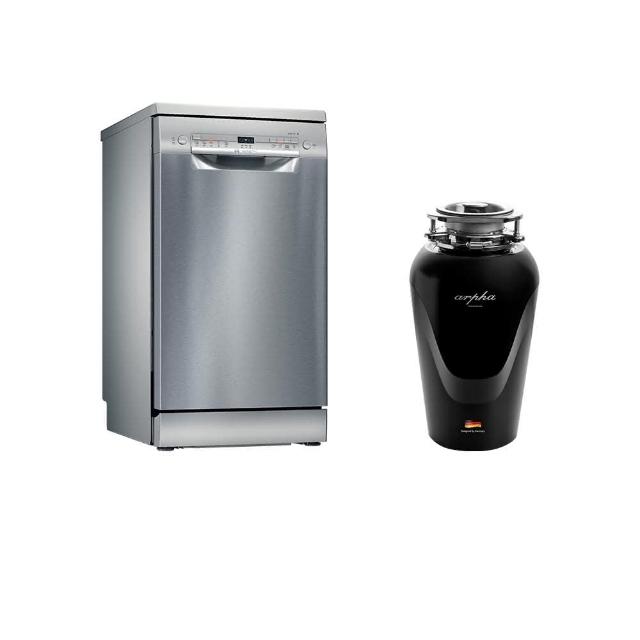 【BOSCH 博世】9人份獨立式洗碗機+Arpha廚下廚餘機(SPS2IKI06X+NX8)