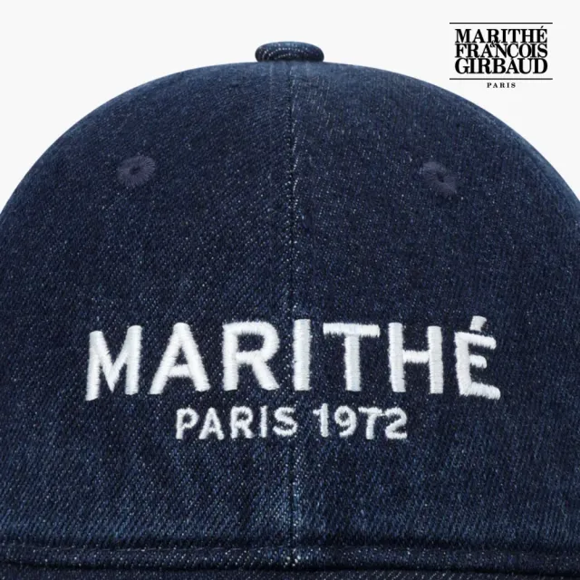 【MARITHE FRANCOIS GIRBAUD】官方旗艦 水洗丹寧常規LOGO棒球帽 MFG(靛藍)