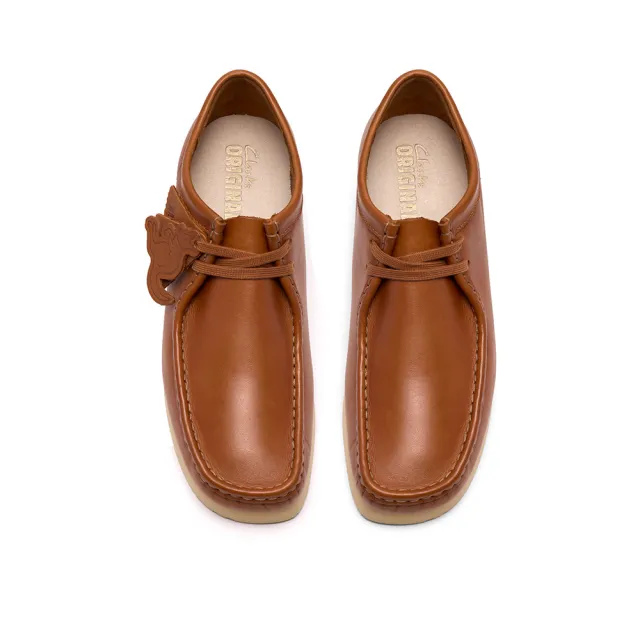 【Clarks】男鞋 ORIGINALs-Wallabee 2604真皮袋鼠鞋 休閒鞋(棕色)(CLM86513R)