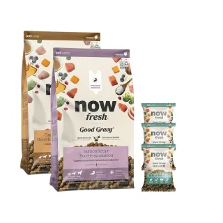 【Now!】中型成老犬 雞肉/鮭魚/牛肉配方 3.5磅 狗狗高湯天然糧(中型犬 乾濕兩吃 火雞高湯 狗糧 WDJ)