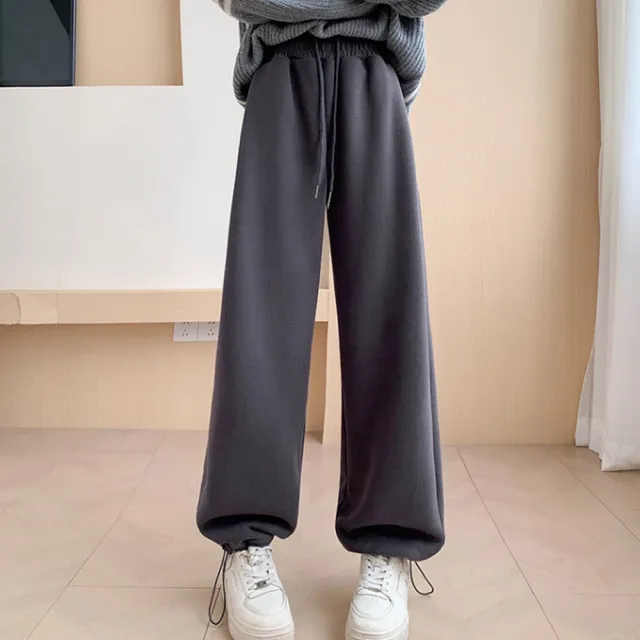 【LANNI 藍尼】★羊羔絨防寒保暖褲(褲子/長褲/休閒褲/刷毛褲/日系/通勤)