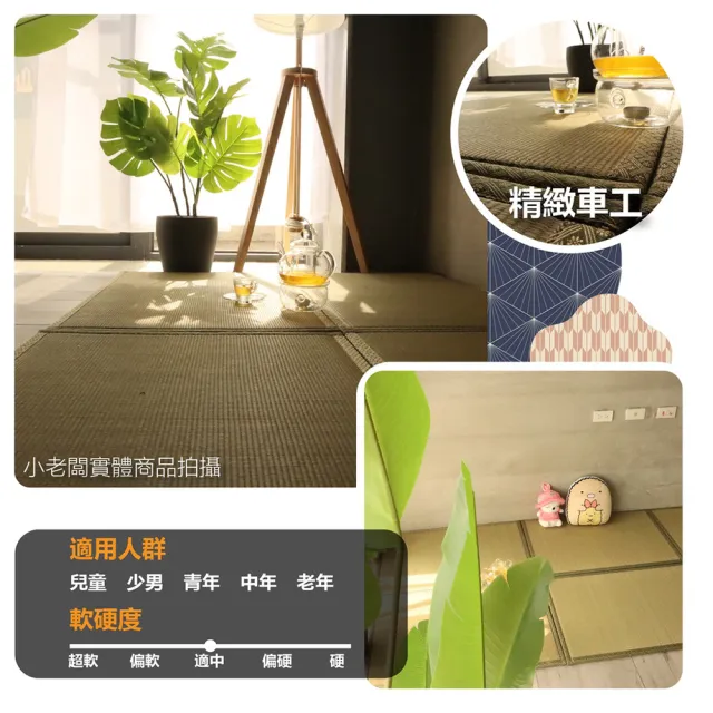 【小老闆寢具】5入 藺草涼蓆榻榻米(竹蓆 塌塌米 草蓆 涼蓆 遊戲墊 地墊 露營床墊 榻榻米床)
