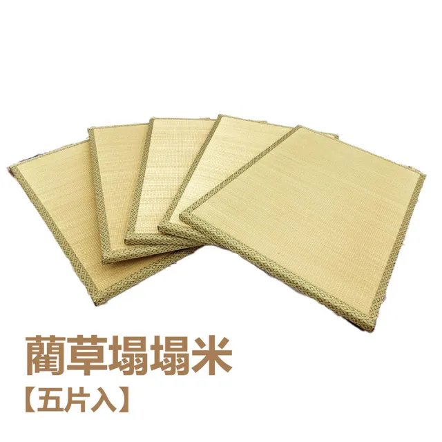 【小老闆寢具】5入 藺草涼蓆榻榻米(竹蓆 塌塌米 草蓆 涼蓆 遊戲墊 地墊 露營床墊 榻榻米床)