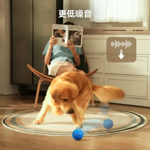 【Cheerble】七布 狗狗瘋狂跳跳球 電動智慧互動球 Air 中大型犬專用 自動移動 彈跳 旋轉 亞馬遜銷售破萬顆