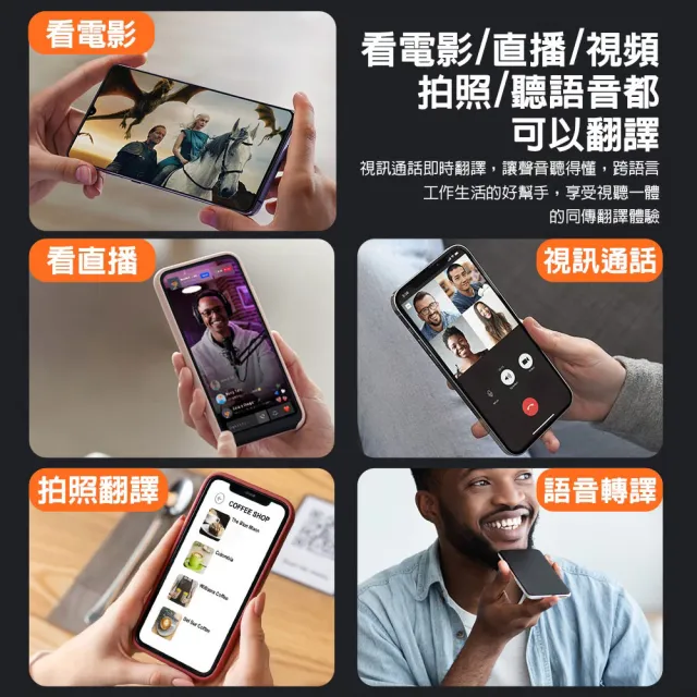 【DA】大譯通 多功能AI智能翻譯機-磁吸支架款(多國互譯/語音筆記/拍照翻譯/AI智能助理/語音視訊對話翻譯)