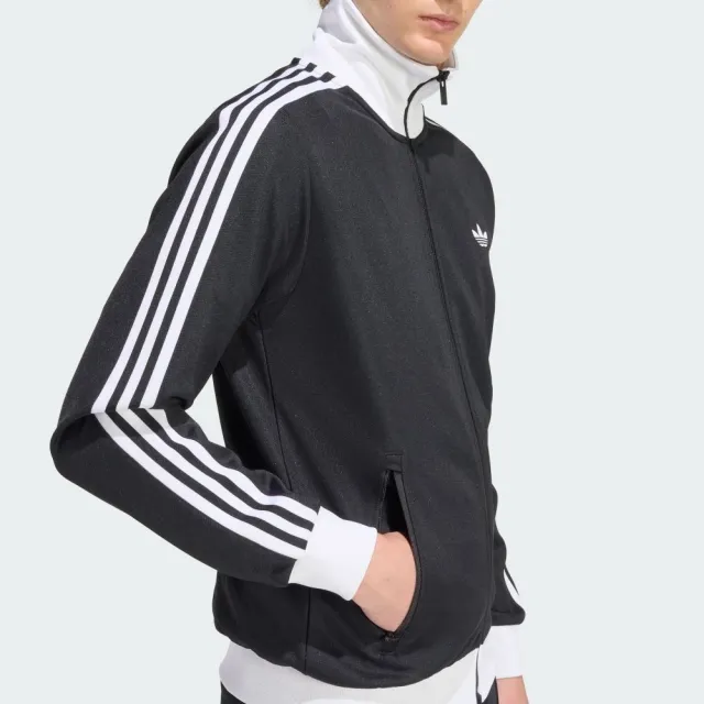 【adidas 愛迪達】ADICOLOR 運動外套(KE3527 男款ORIGINALS經典運動夾克 黑白配色)