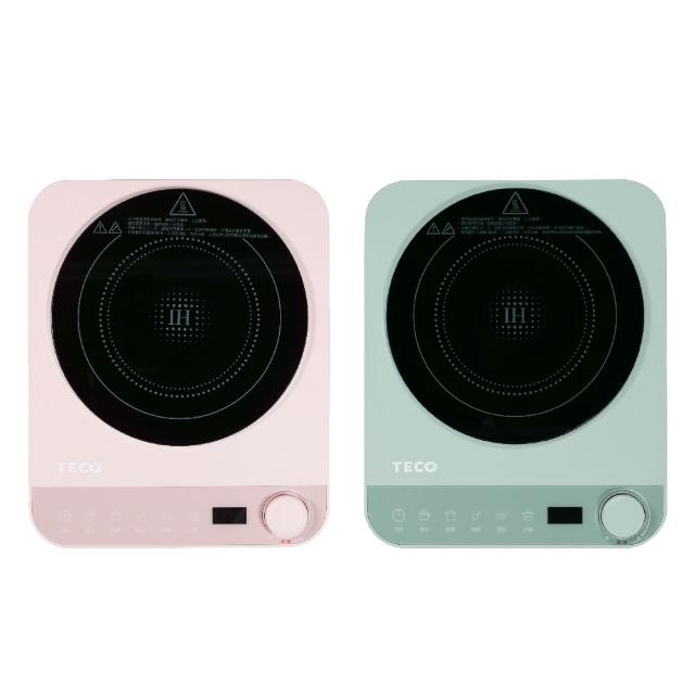 【TECO 東元】美型旋鈕觸控IH變頻電磁爐 YJ1225CBG / YJ1226CBP(莫蘭迪綠/櫻花粉)