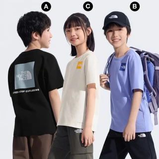 【The North Face】兒童經典LOGO印花短袖FLASHDRY速乾T恤(多款任選)