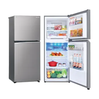 【Panasonic 國際牌】96公升 一級能效無邊框鋼板定頻雙門冰箱 (NR-B105T-S)