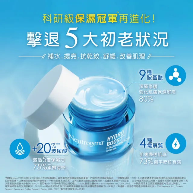 【Neutrogena 露得清】水活保濕凝露/無香特潤凝霜/晚霜 50g任選x2(任選送凝露15gx2或面膜x5片)