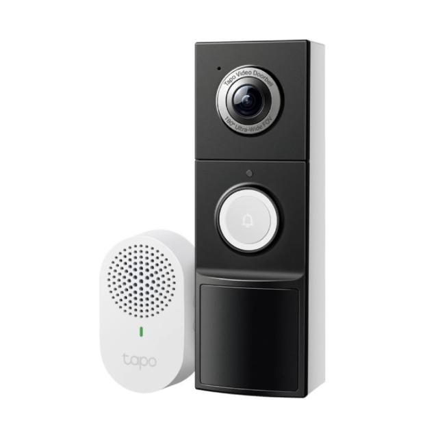 【TP-Link】Tapo D235 2K 5MP 電池/電線 AI智慧視訊門鈴(全彩夜視/180°超廣角/支援512GB)